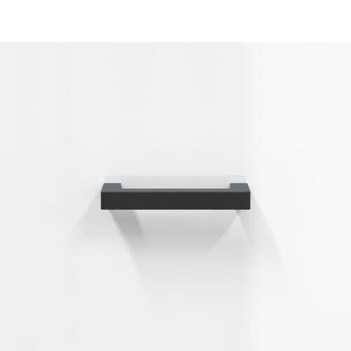 Tv-bord 150x36x30 cm konstrueret træ hvid højglans