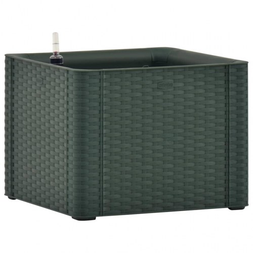 Højbed med automatisk vandingssystem 43x43x33 cm grøn