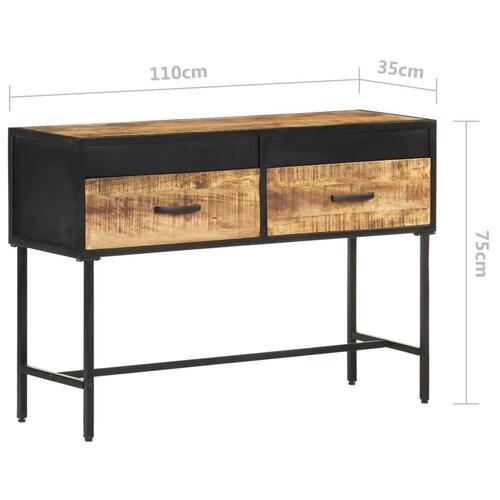 Konsolbord 110x35x75 cm ru mangotræ