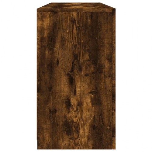 Skænk med LED-lys 142,5 × 37 × 67 cm - røget egetræsfarve