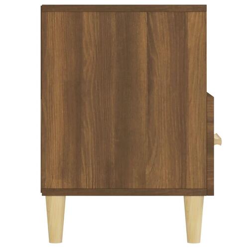 Tv-bord 102x36x50 cm konstrueret træ brun egetræsfarve