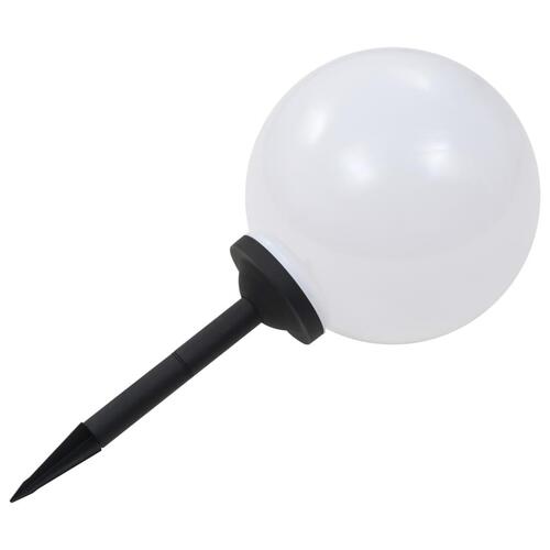 LED-solcellelamper 2 stk. 30 cm rund RGB-farver