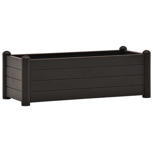 Højbed 100x43x35 cm PP antracitgrå