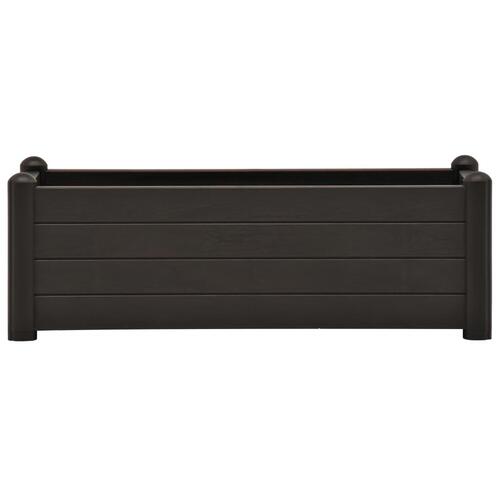 Højbed 100x43x35 cm PP antracitgrå
