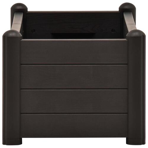 Højbed 100x43x35 cm PP antracitgrå