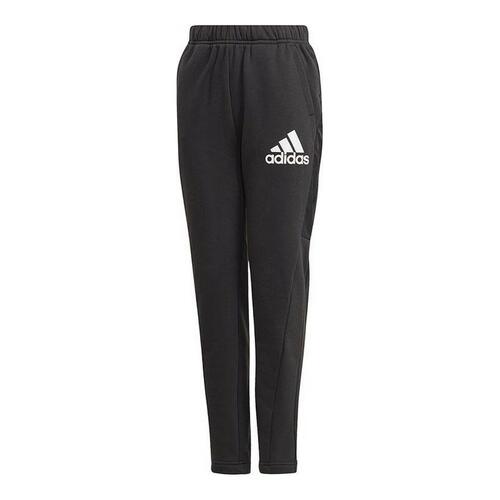 Træningsdragt til børn underdele Adidas Badge of Sport Sort 8-9 år