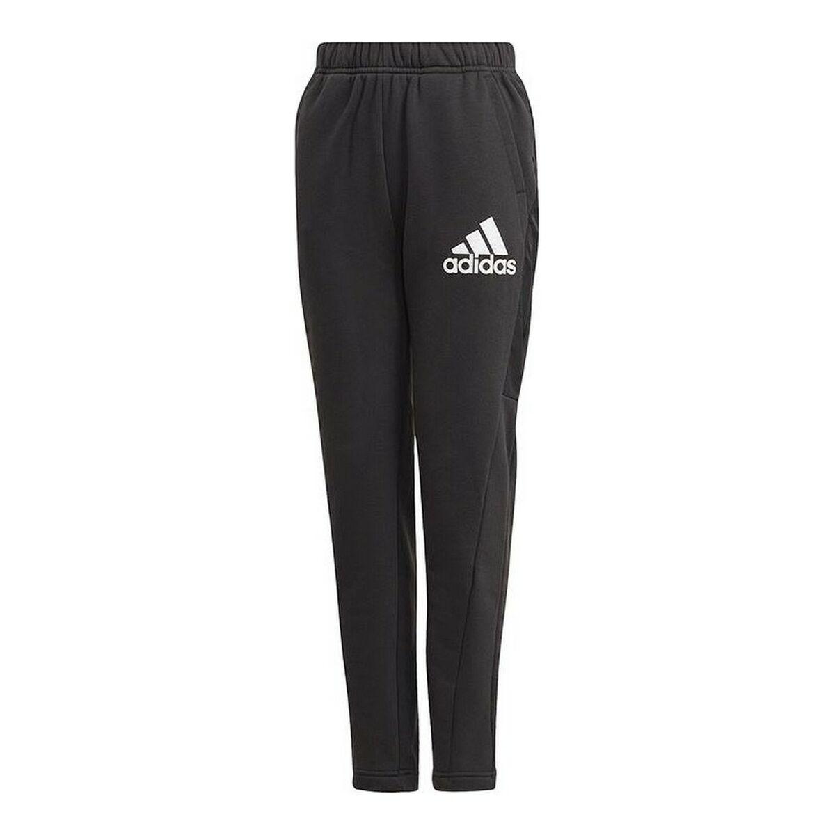 Træningsdragt til børn underdele Adidas Badge of Sport Sort 8-9 år