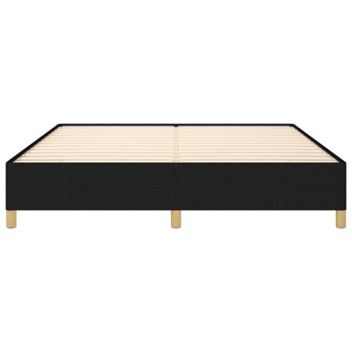 Sengeramme i stof - 180 x 200 cm, sort (uden madras)