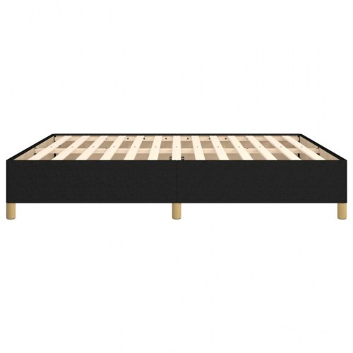 Sengeramme i stof - 180 x 200 cm, sort (uden madras)