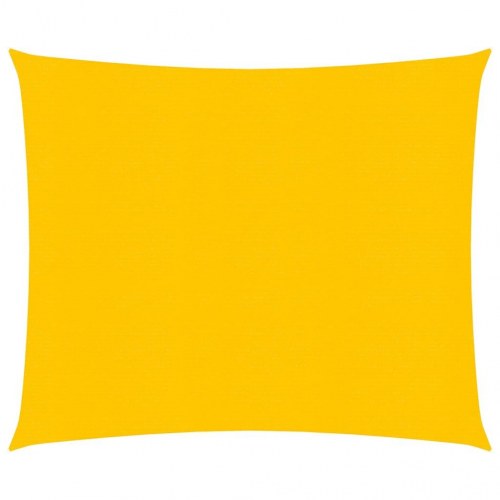 Solsejl 2×2 m - gul HDPE 160 g/m², firkantet