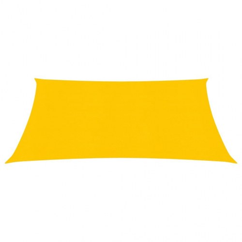 Solsejl 2×2 m - gul HDPE 160 g/m², firkantet