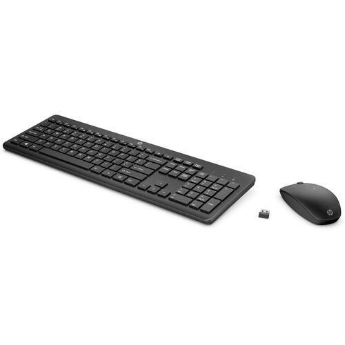 Tastatur og mus HP 18H24AA#ABE Sort Spansk qwerty