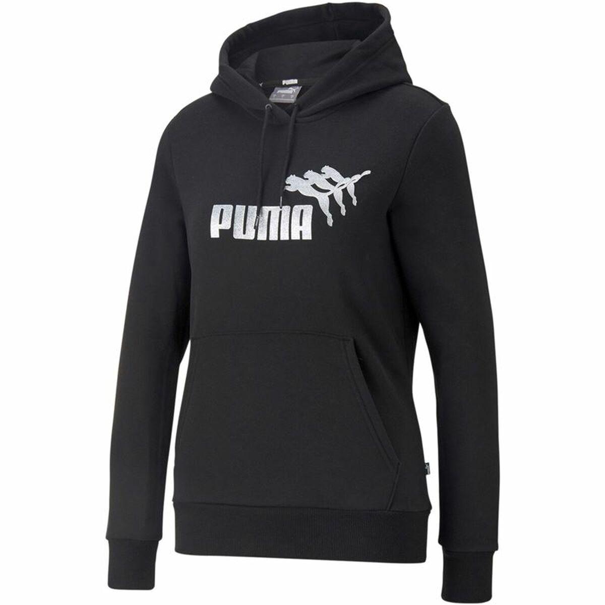 Hættetrøje til Kvinde Puma Metallics Spark Sort M
