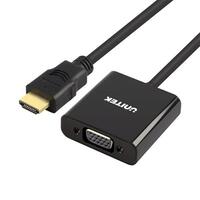 HDMI til VGA med lydadapter Unitek Y-6333 Sort