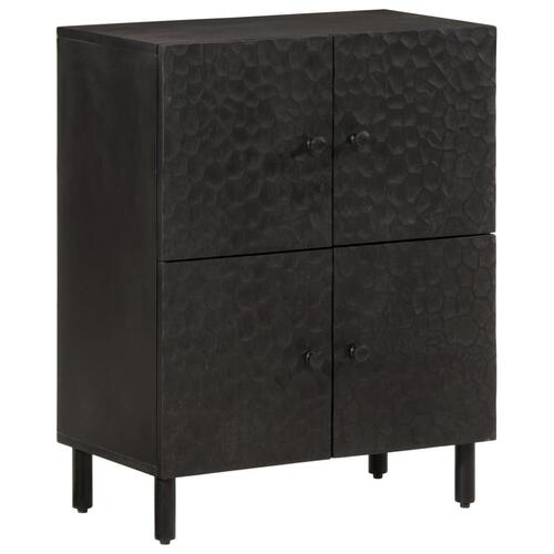 Skab 60x33x75 cm massivt mangotræ sort