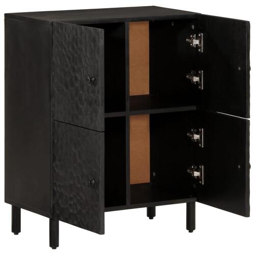 Skab 60x33x75 cm massivt mangotræ sort