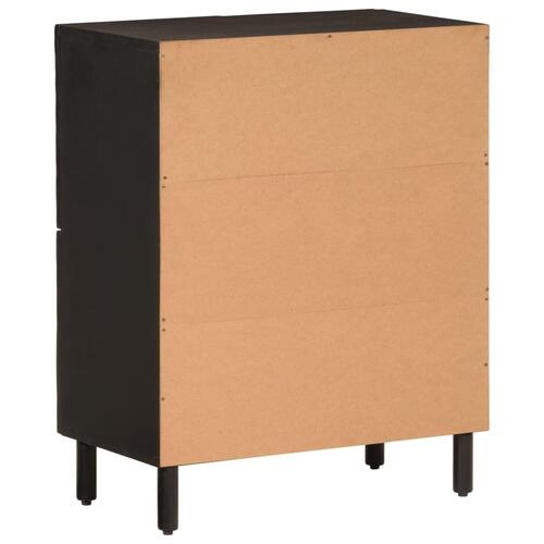 Skab 60x33x75 cm massivt mangotræ sort