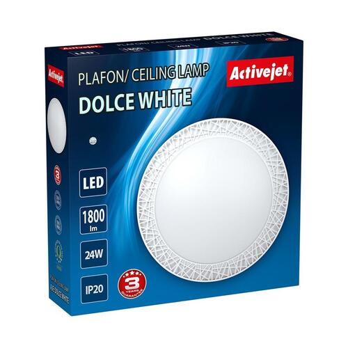 Loftslampe Activejet AJE-DOLCE Hvid 80 24 W