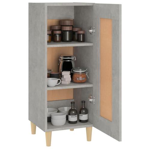 Skænk 34,5x34x90 cm konstrueret træ betongrå
