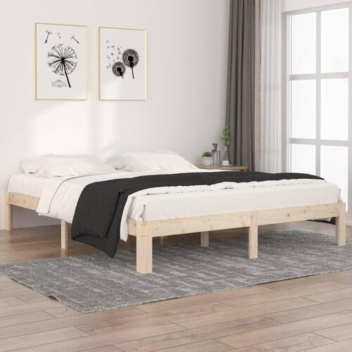 Sengeramme 160x200 cm massivt fyrretræ