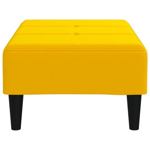 Fodskammel 78x56x32 cm fløjl gul