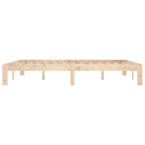 Sengeramme 160x200 cm massivt fyrretræ