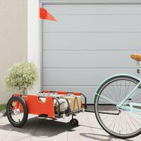 Cykeltrailer oxfordstof og jern orange