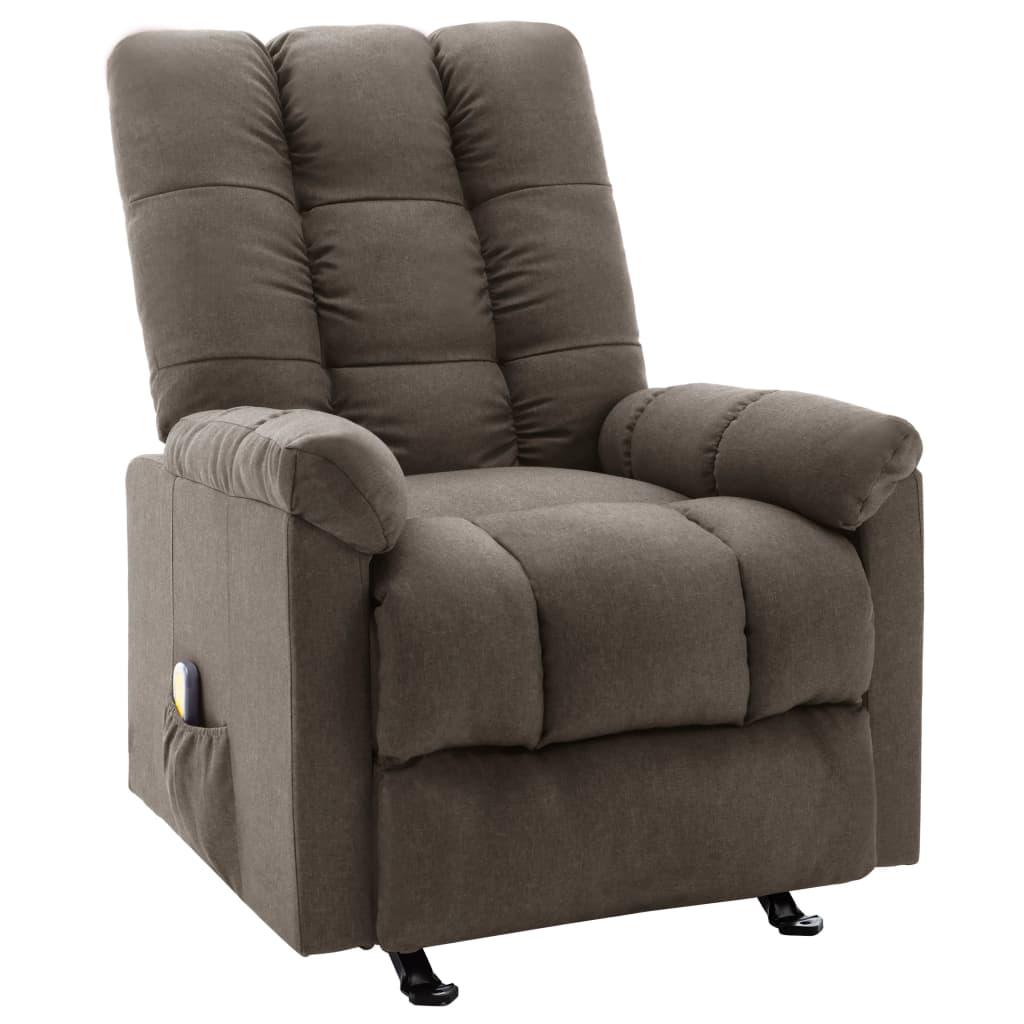 Massagestol stof brun
