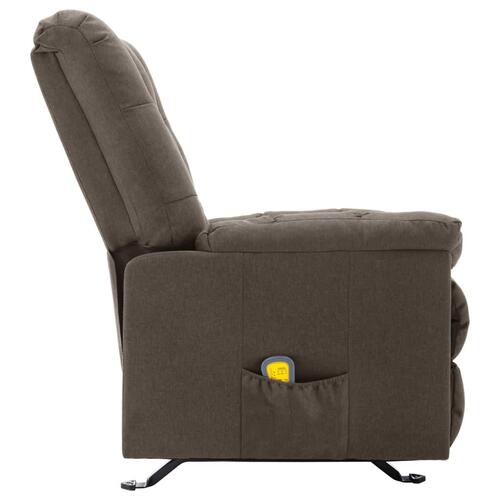 Massagestol stof brun