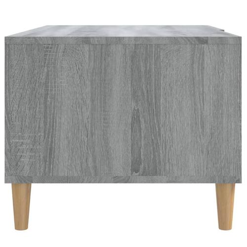 Sofabord 89,5x50x40 cm konstrueret træ grå sonoma-eg