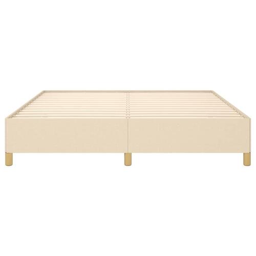 Sengeramme uden madras 180x200 cm stof cremefarvet