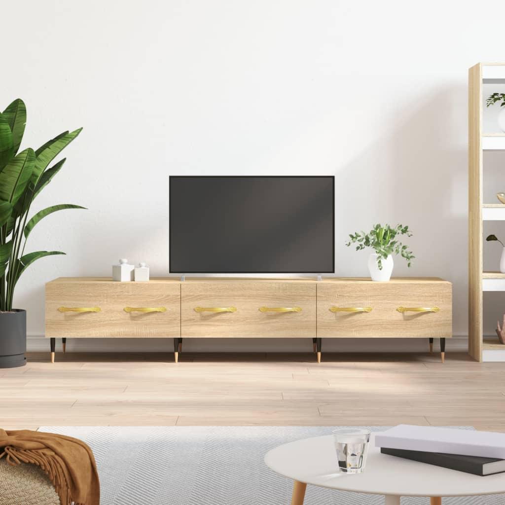 Tv-bord 150x36x30 cm konstrueret træ sonoma-eg