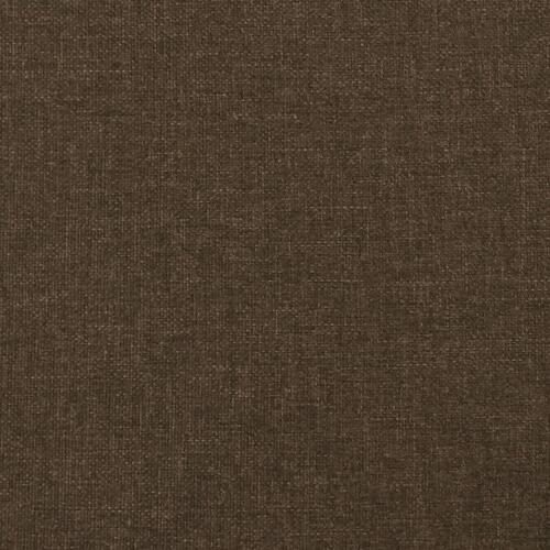 Sengegavle 4 stk. 72x5x78/88 cm stof mørkebrun