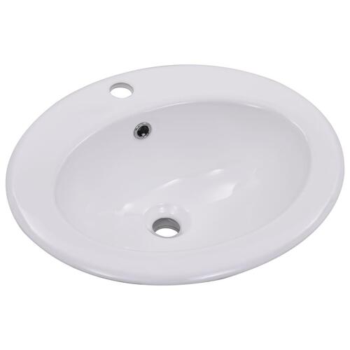Indbygget håndvask 51 x 45,5 x 19,5 cm keramisk hvid