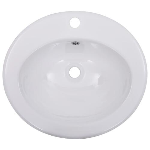 Indbygget håndvask 51 x 45,5 x 19,5 cm keramisk hvid