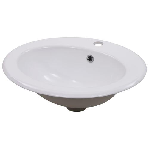 Indbygget håndvask 51 x 45,5 x 19,5 cm keramisk hvid