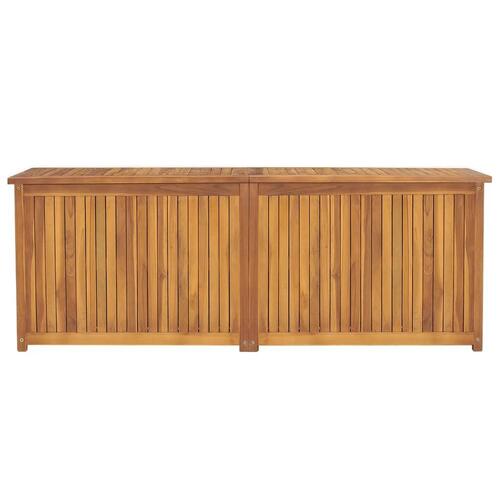 Opbevaringsboks til haven 150x50x55 cm massivt teaktræ