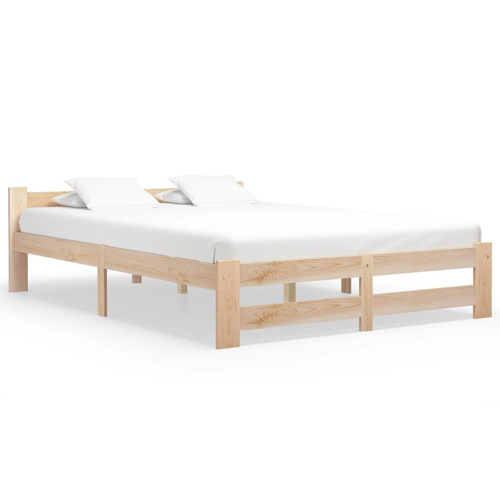 Sengestel 120x200 cm massivt fyrretræ