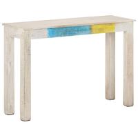 Konsolbord 115x35x77 cm ru mangotræ hvid