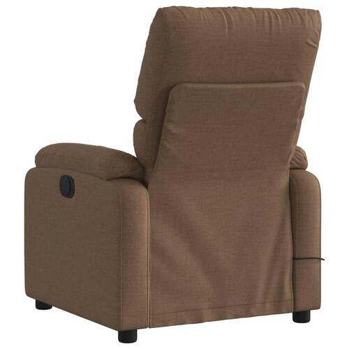 Eldrevet massagestol stof brun