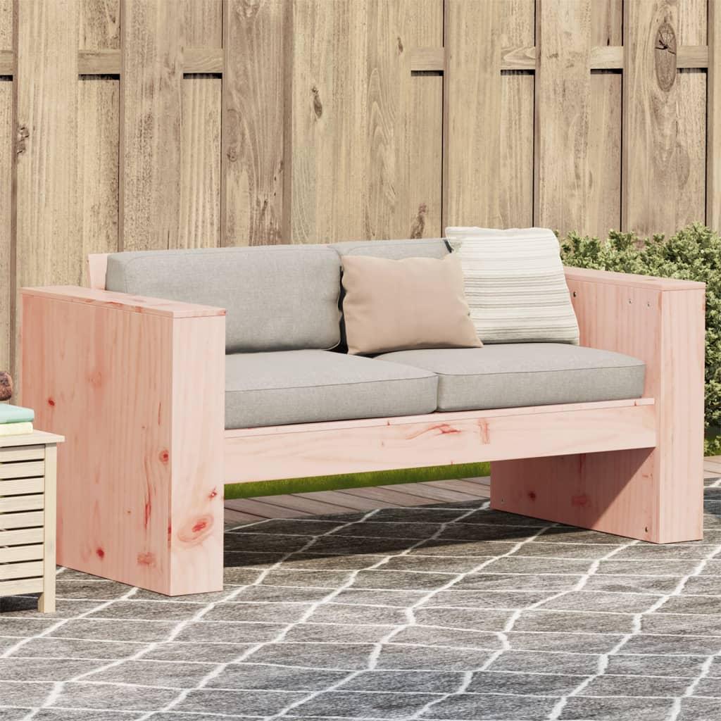 2-personers havesofa 134x60x62 cm massivt douglasgran