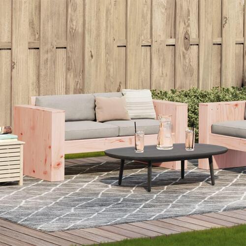 2-personers havesofa 134x60x62 cm massivt douglasgran