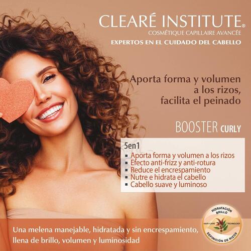 Hårbalsam til definerede krøller Clearé Institute Booster Curly 200 ml