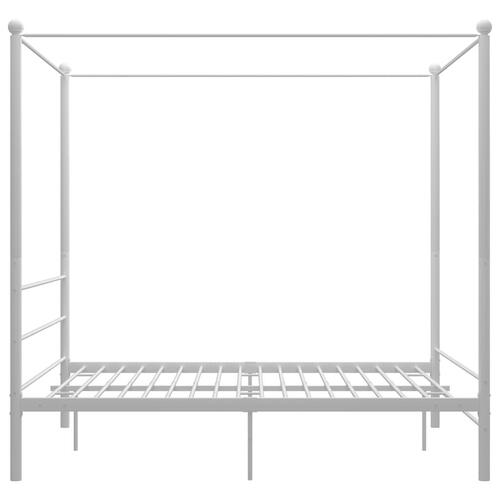 Sengestel til himmelseng 160x200 cm metal hvid