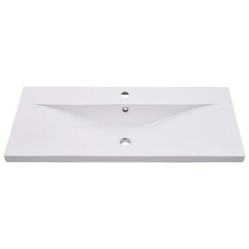 Indbygget håndvask 91x39,5x18,5 cm keramisk hvid