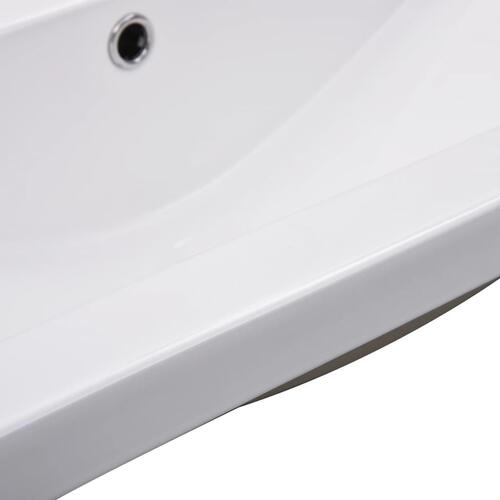 Indbygget håndvask 91x39,5x18,5 cm keramisk hvid