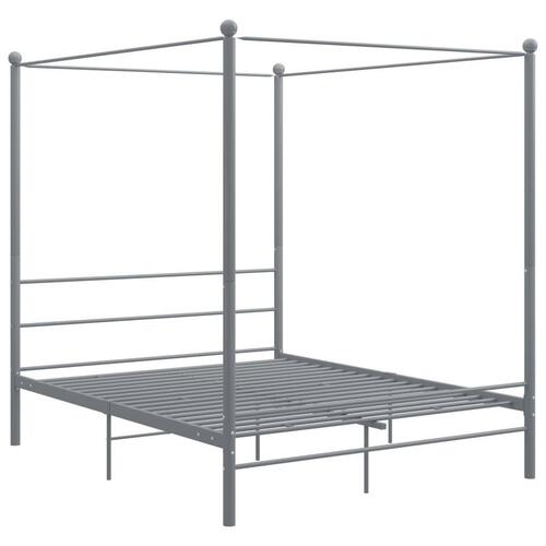Sengestel til himmelseng 160x200 cm metal grå