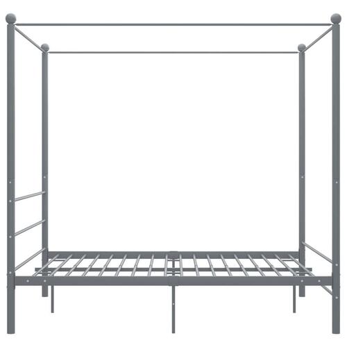Sengestel til himmelseng 160x200 cm metal grå