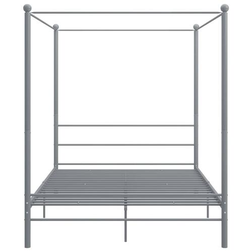 Sengestel til himmelseng 160x200 cm metal grå