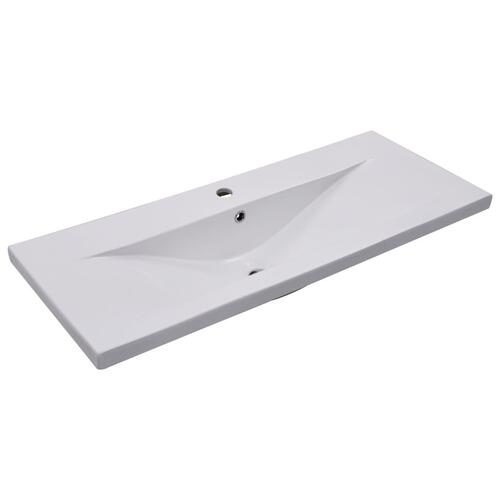 Indbygget håndvask 101x39,5x18,5 cm keramisk hvid